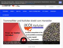 Tablet Screenshot of koi-kontor.de